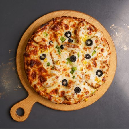 مینی پیتزا مرغ و قارچ 23 سانتی متری