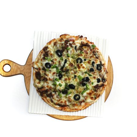 مینی پیتزا گوشت و قارچ 23 سانتی متری