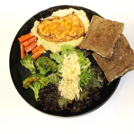 استیک مرغ و سبزیجات